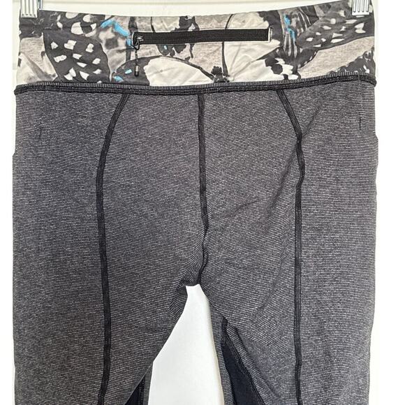 Lululemon Pace Rival Crop Leggings Size 6 Running Activewear EUC - Picture 8 of 10